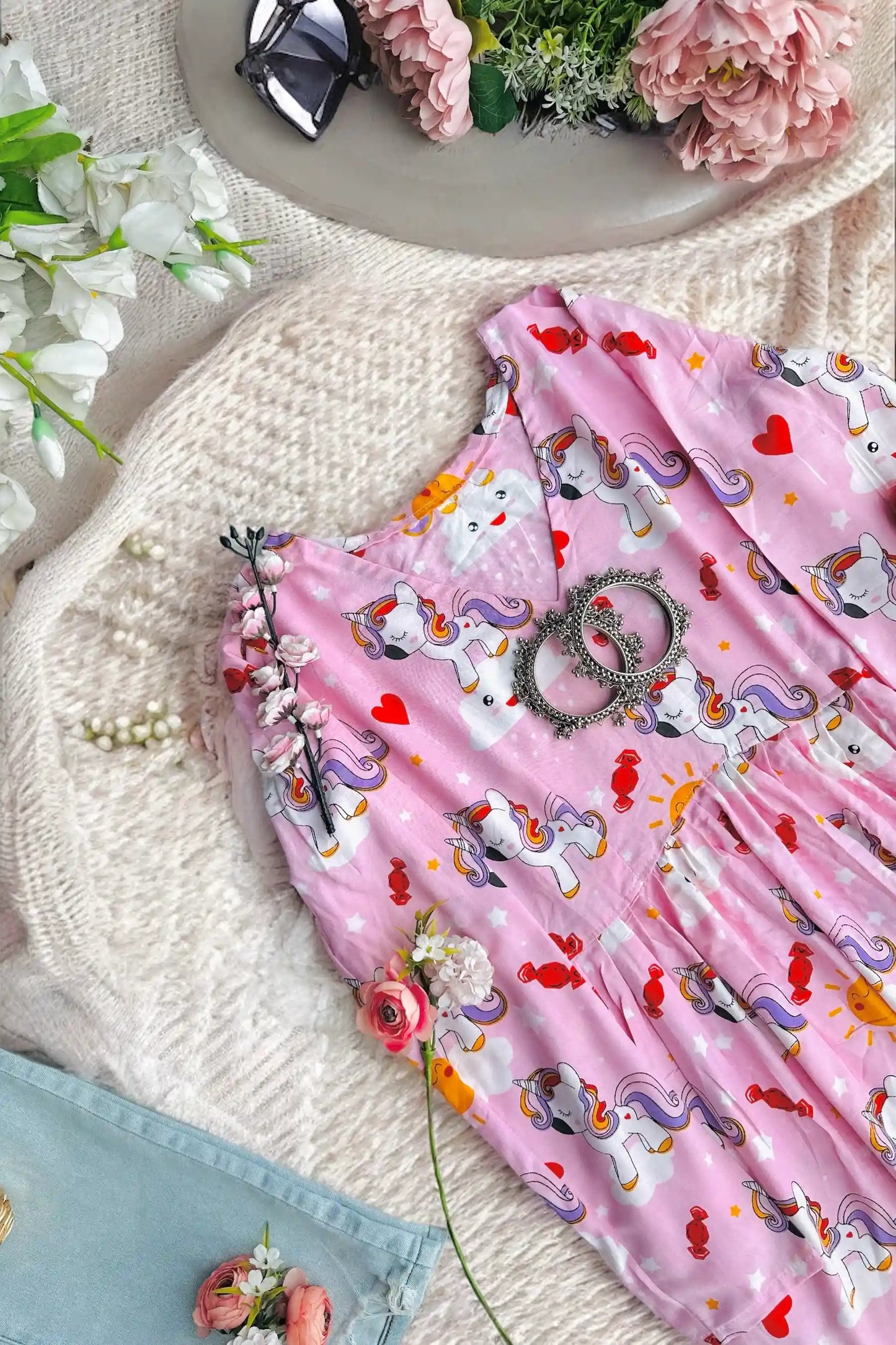 Unicorn Dreamland Peplum Top