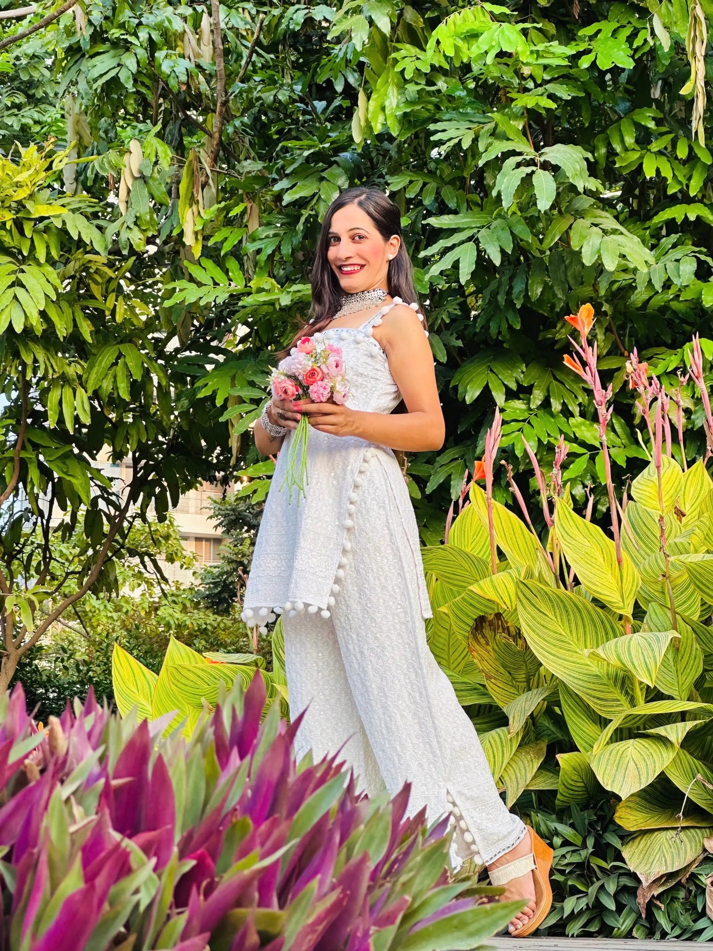 Serenity White Gulnaz Cord Ensemble