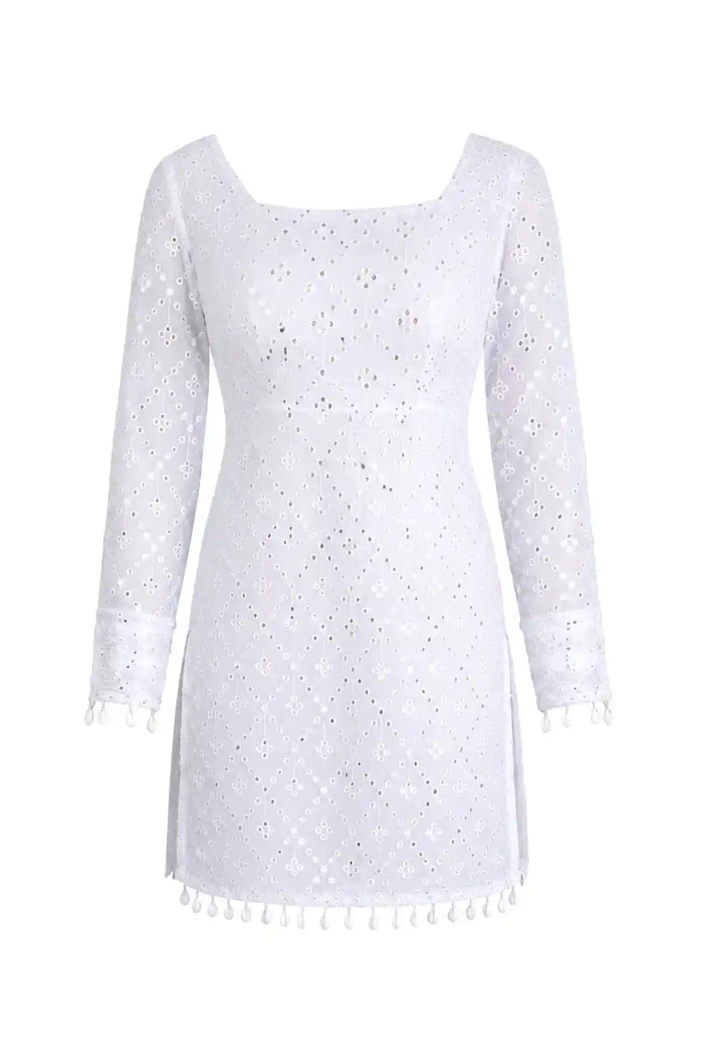 Rosy White Dori Gulnaz Embroidered Kurta