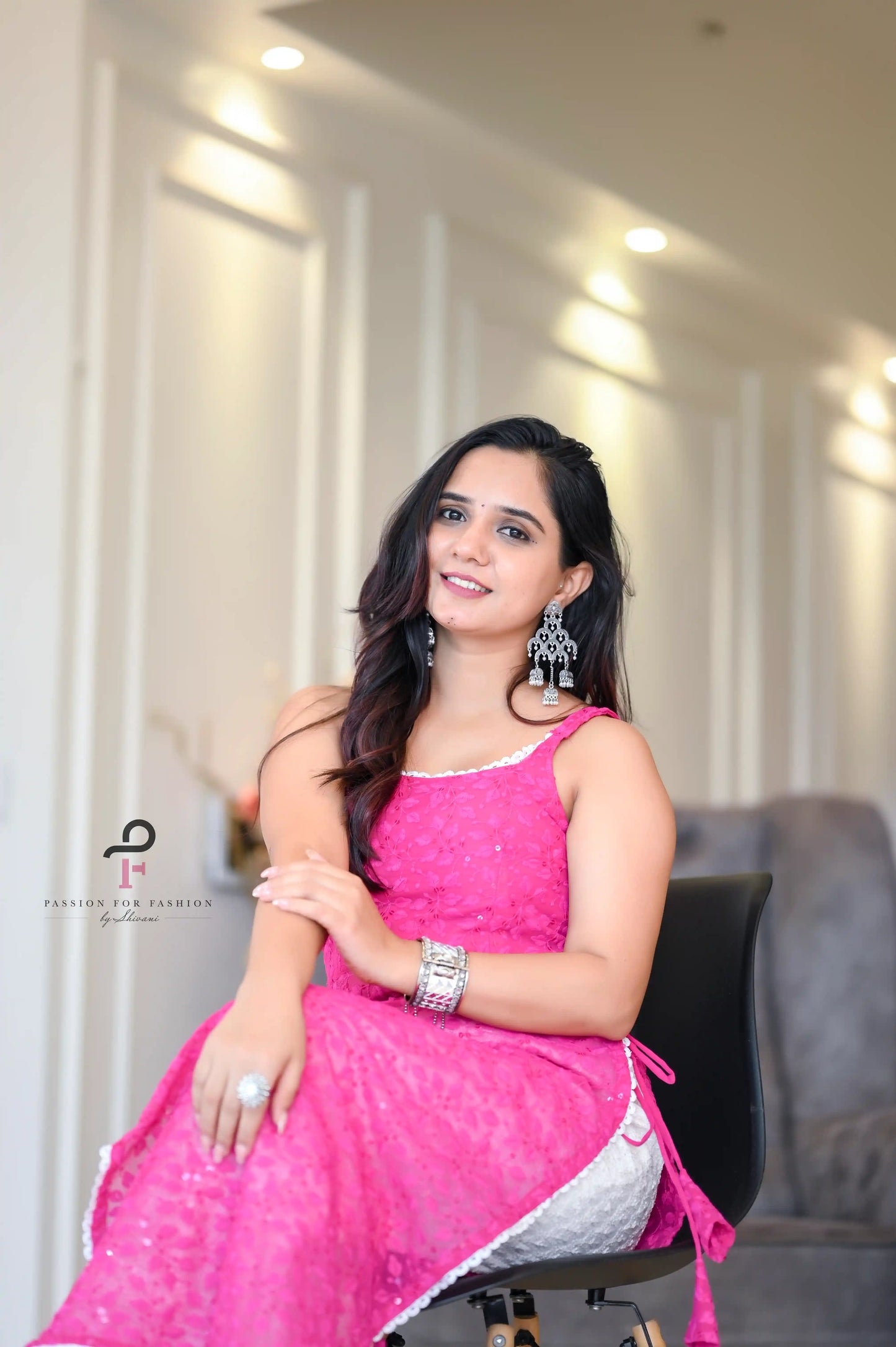 Blossom Blush Pink Embroidered Gulnaz Kurta