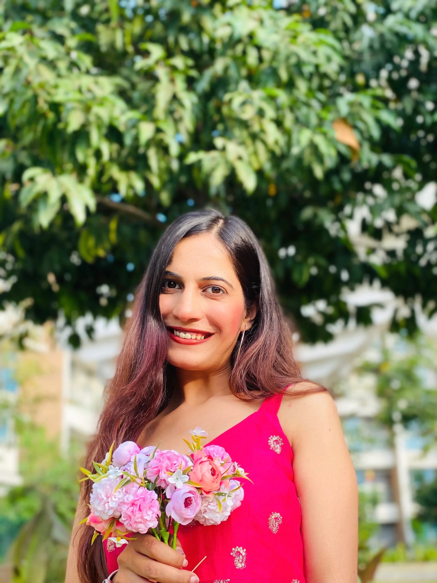 Hot Pink Denim Gulnaz Kurta - Passion for Fashion by Shivani