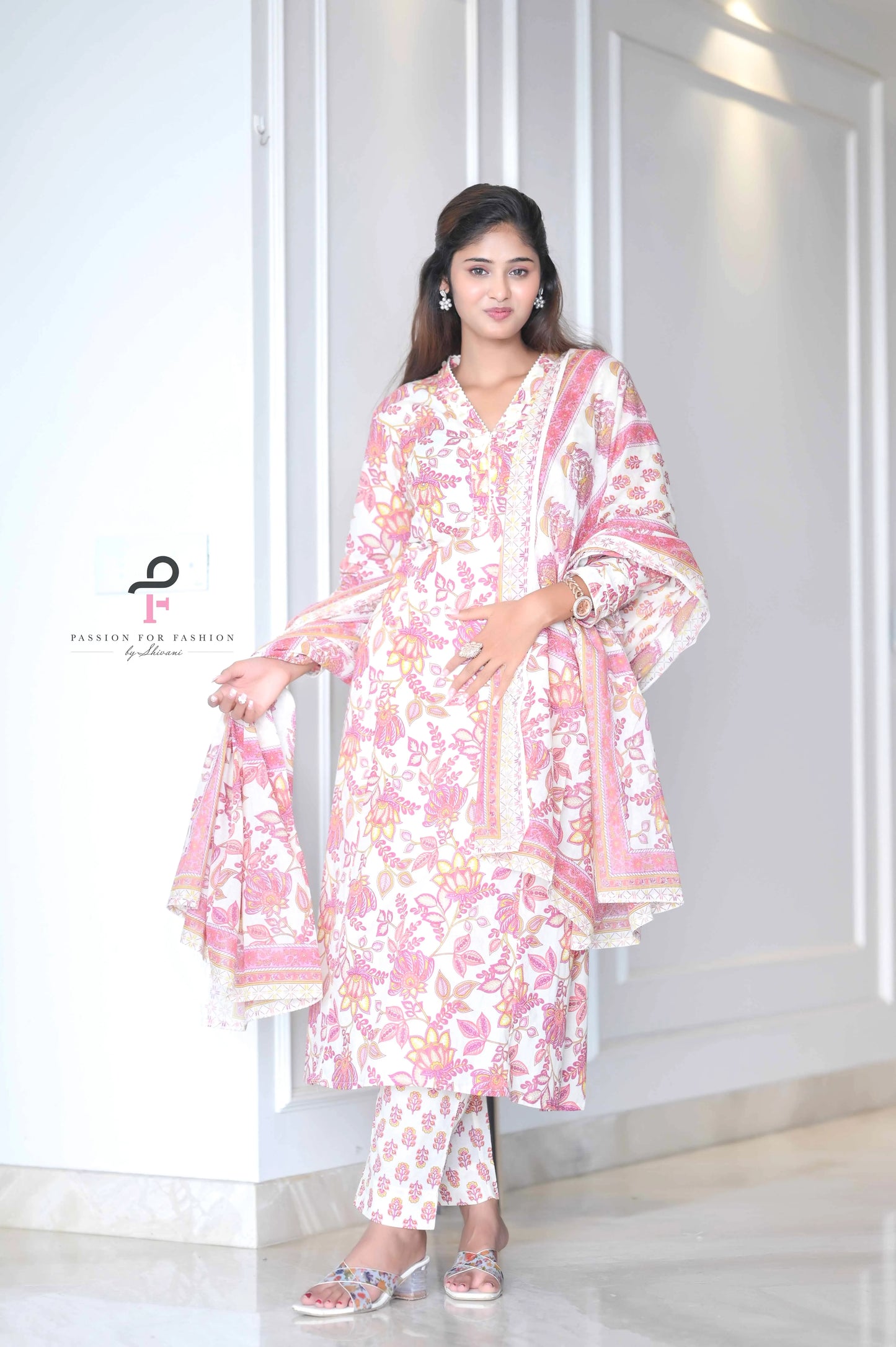 Kalamkari Meher MulMul Suit Set