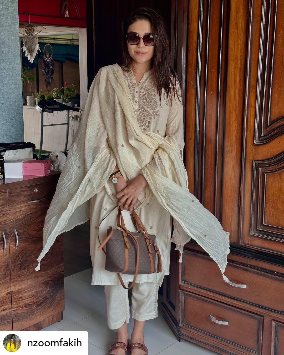 Ivory Embroidered Meher Suit Set