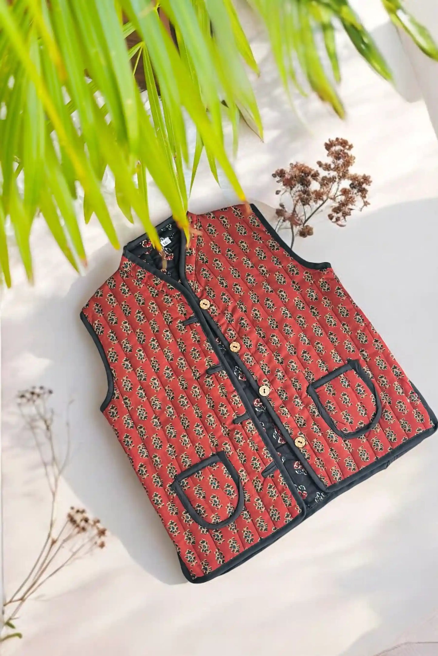 Blush Maroon Kids Reversible Jacket