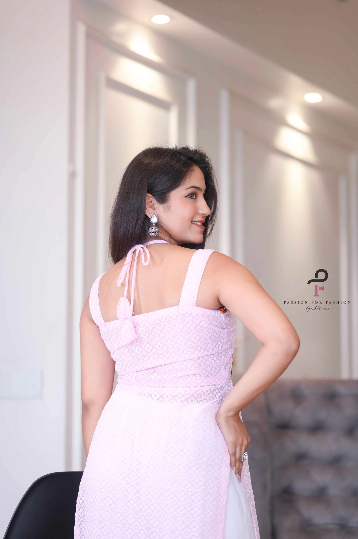 Blossom Pink Embroidered Gulnaz Kurta