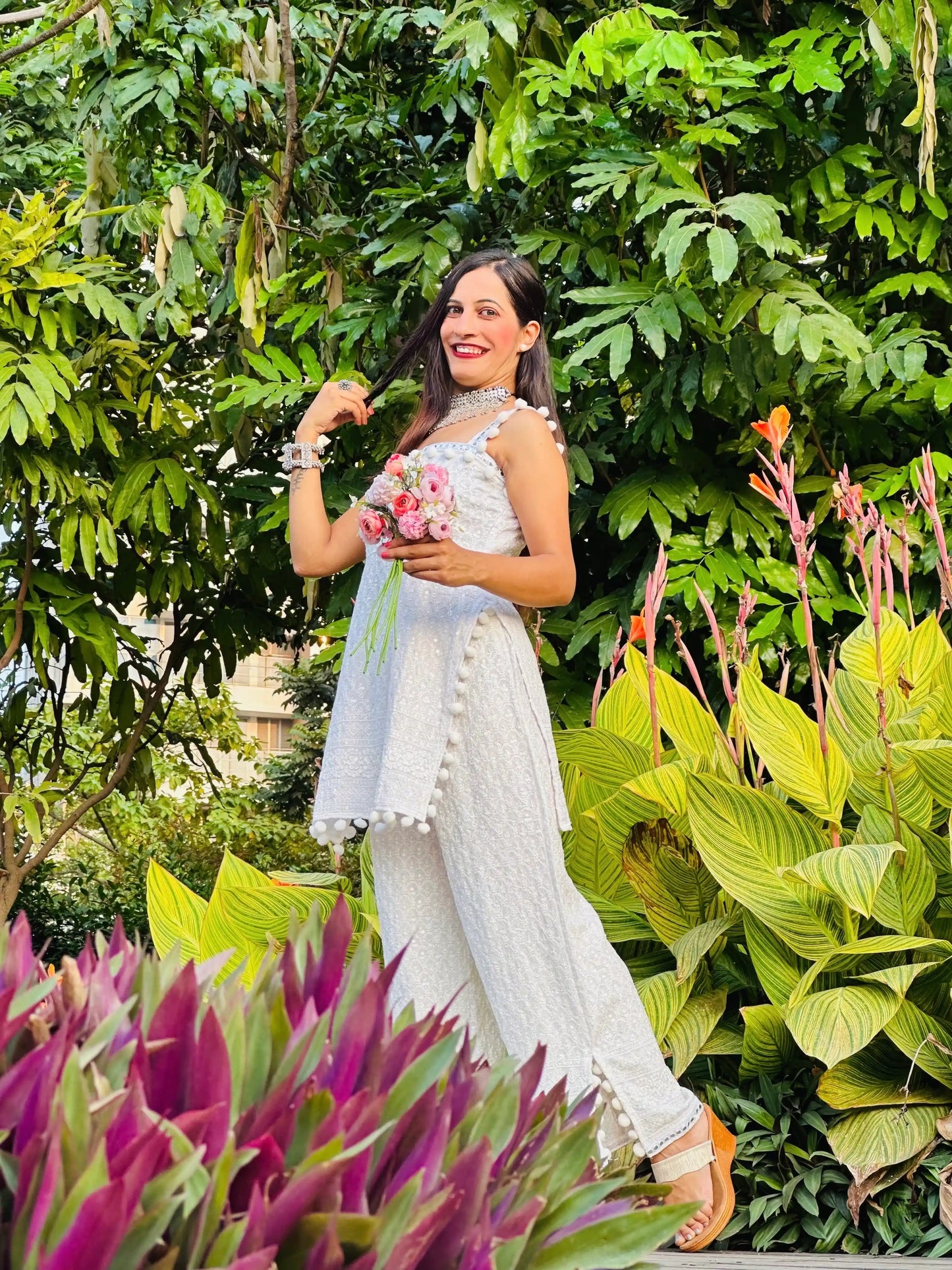 Serenity White Gulnaz Cord Ensemble