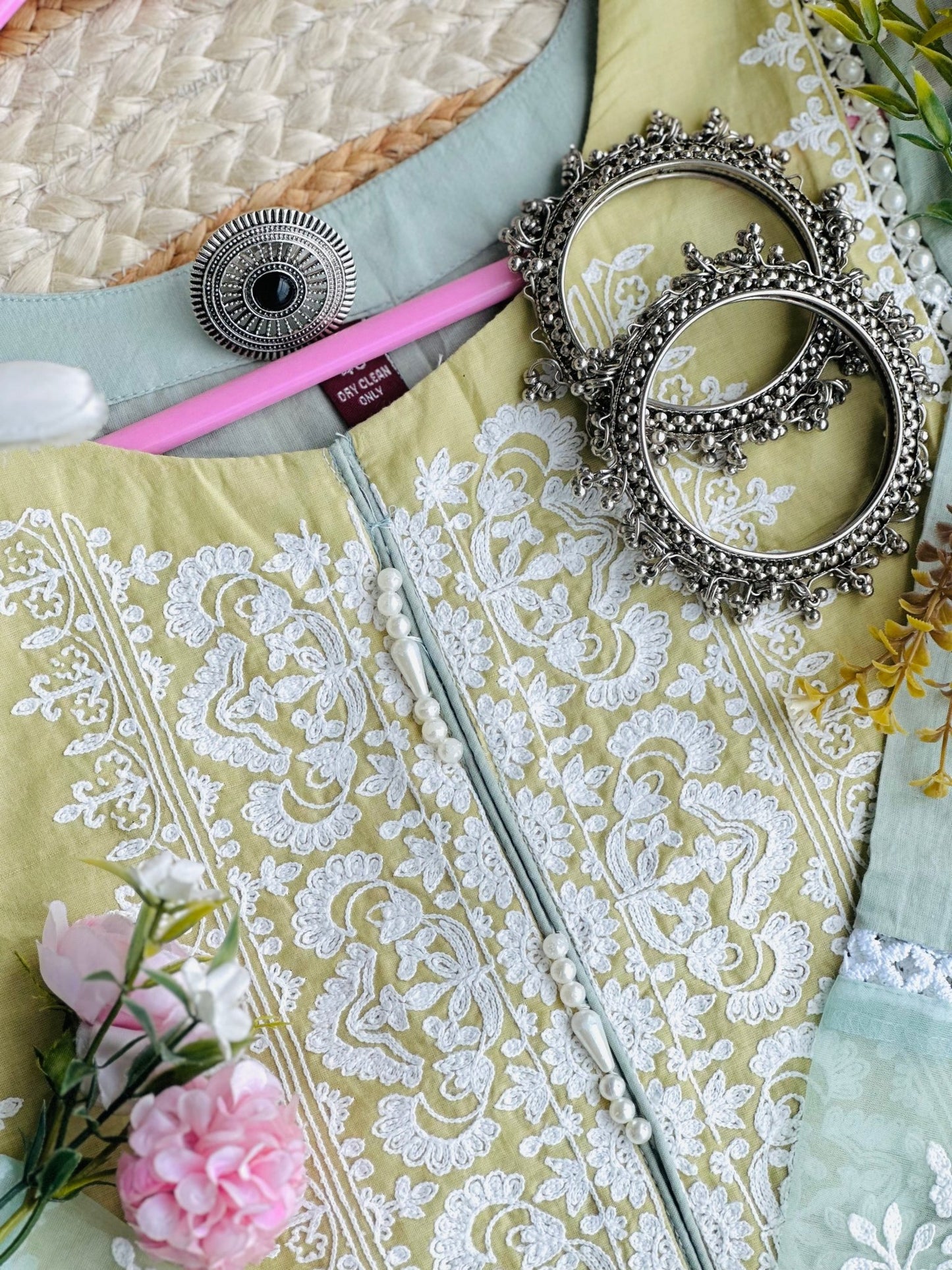 Gulzar Green Embroidered Meher Suit - Passion for Fashion by Shivani