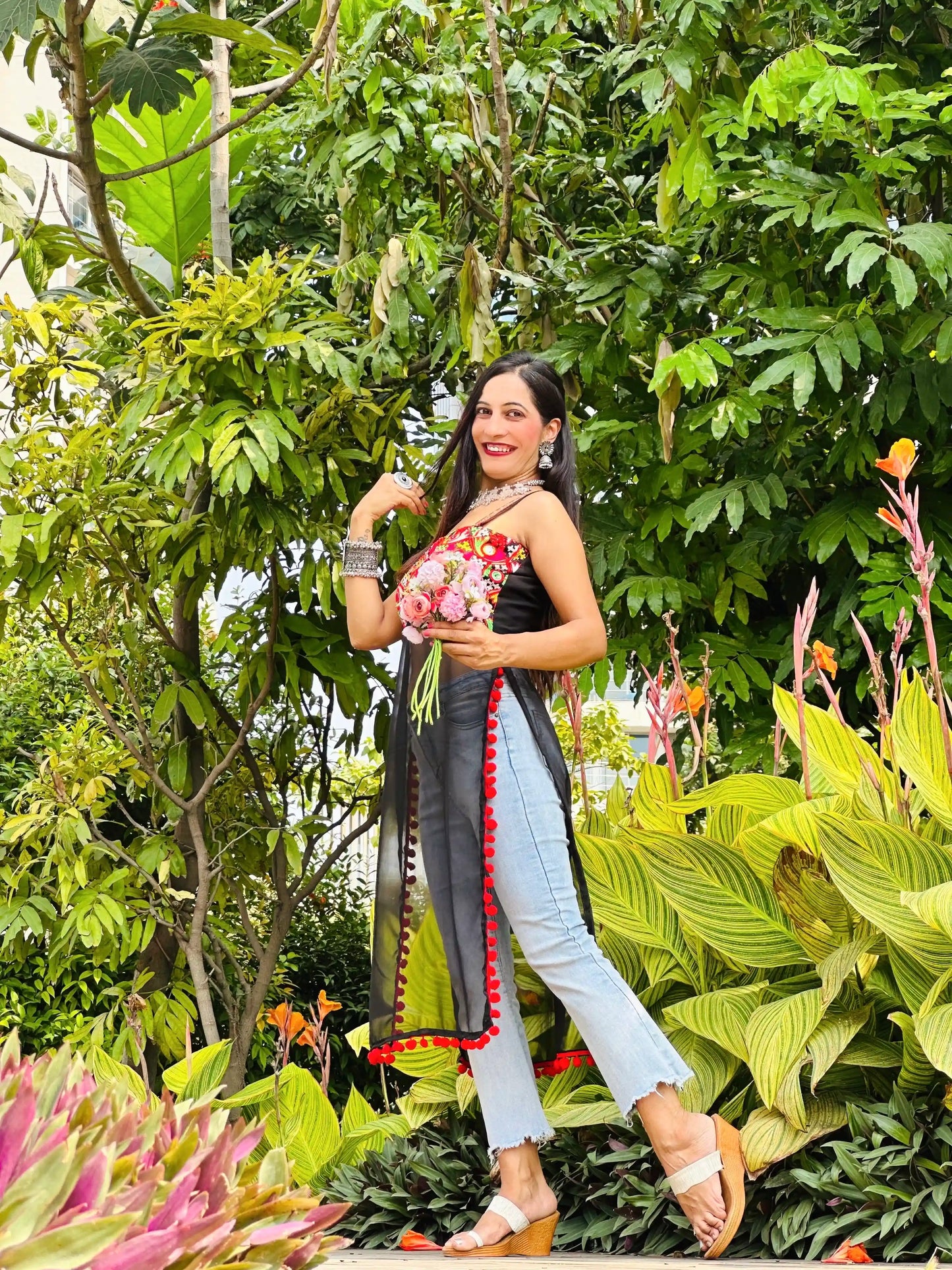 Surabhi's Black Gamti Gulnaz Kurta