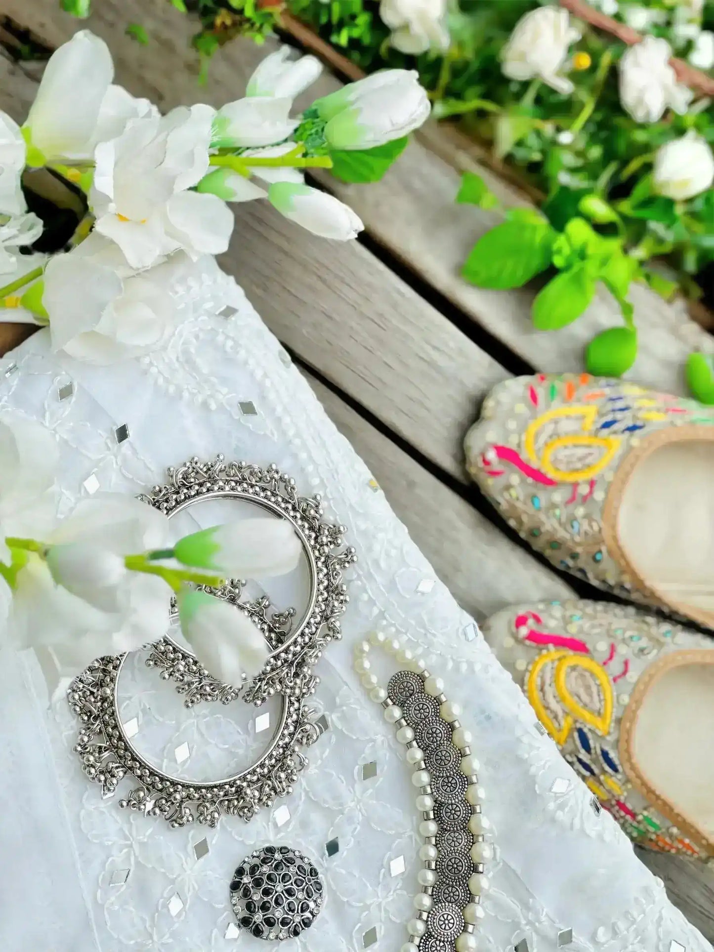 Amaaya Chikankari Flaired Mirror Palazzo - Passion for Fashion by Shivani