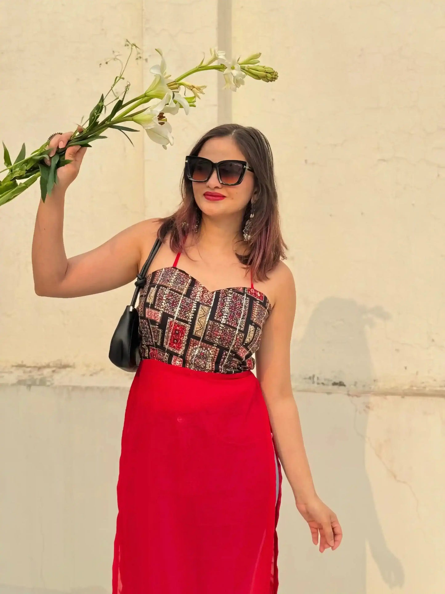 Geetika’s Glory Red Gulnaz Kurta - Passion for Fashion by Shivani
