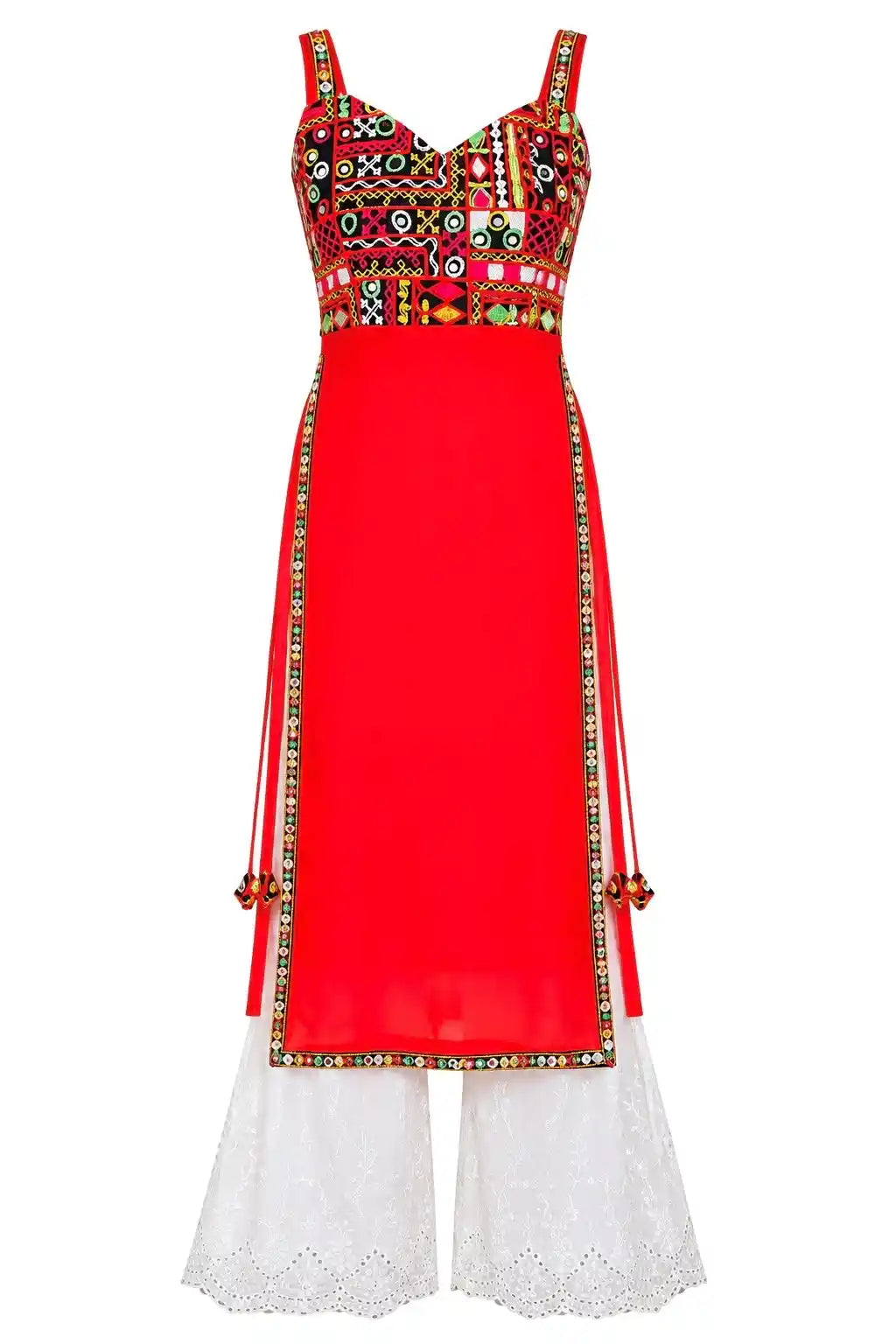 Glory Red Gamti Gulnaz Kurta