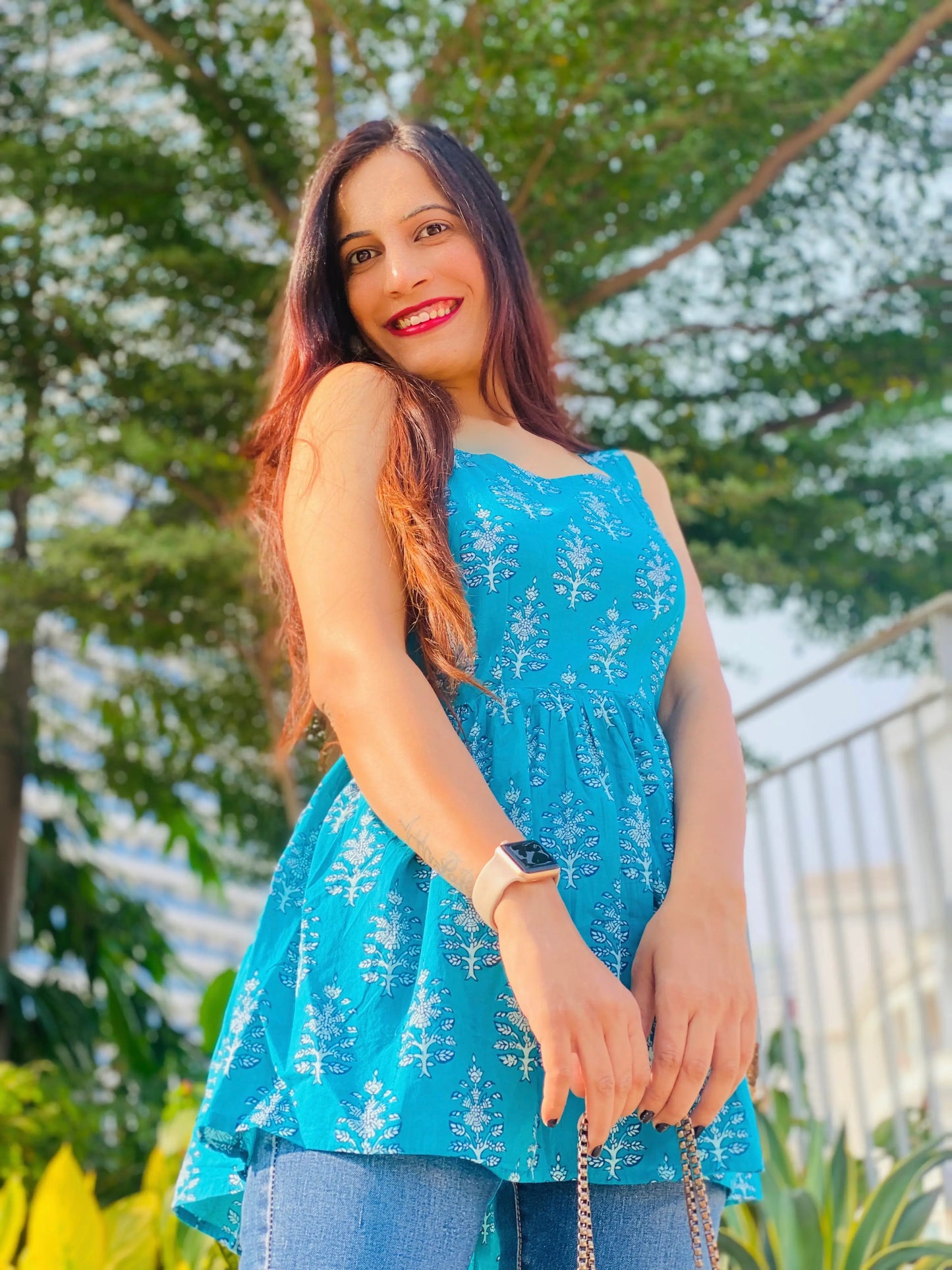 Skylight Short Gulnaz Peplum Top