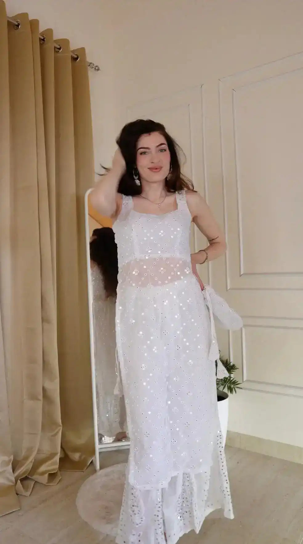 Juli’s White Embroidered Gulnaz Kurta - Passion for Fashion by Shivani