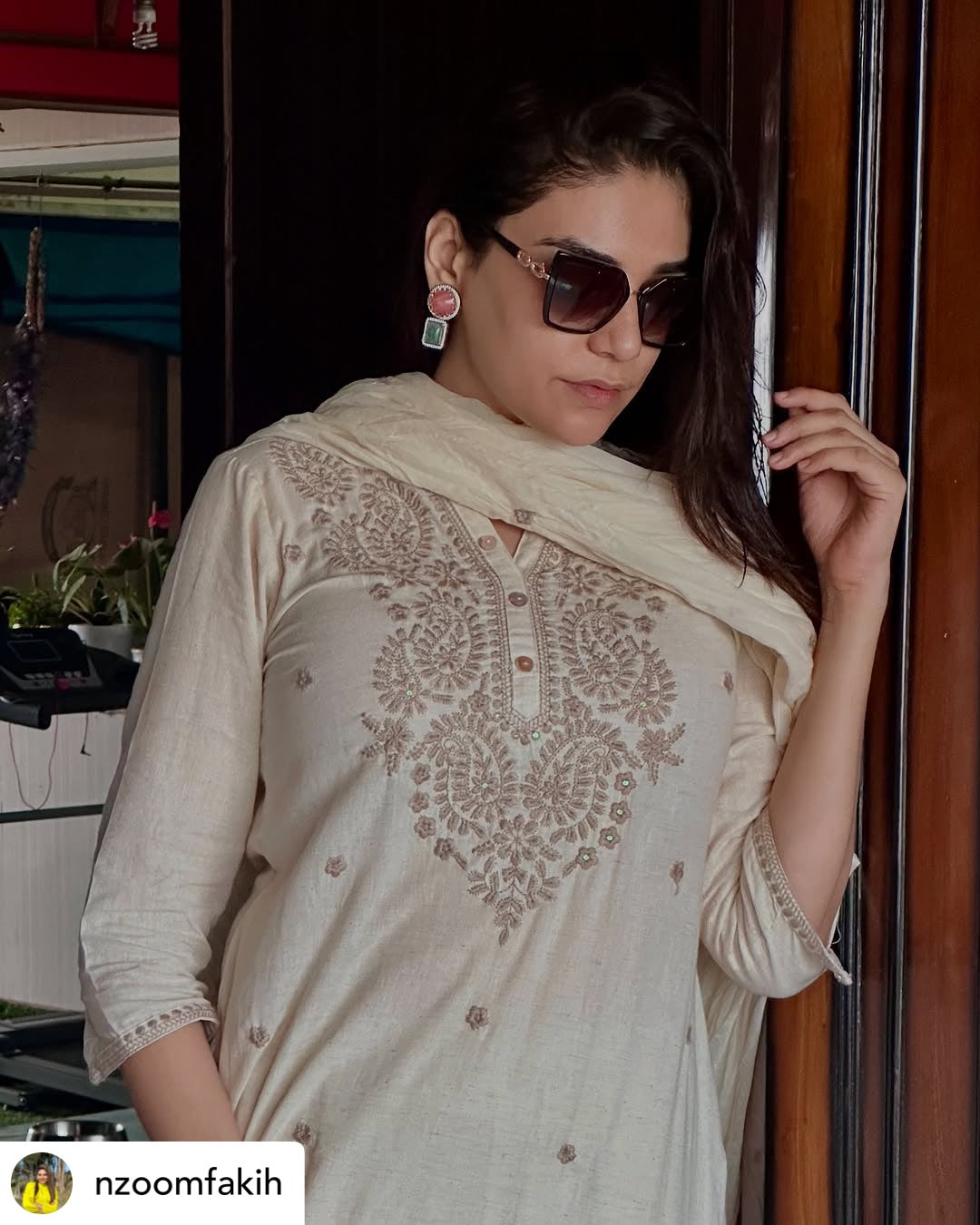Ivory Embroidered Meher Suit Set