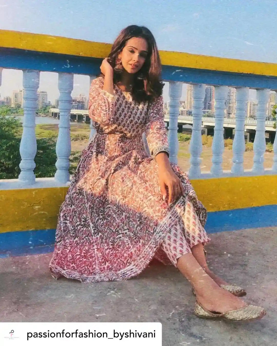 Jaipuri Meher Anarkali Suit Set - Passion for Fashion by Shivani