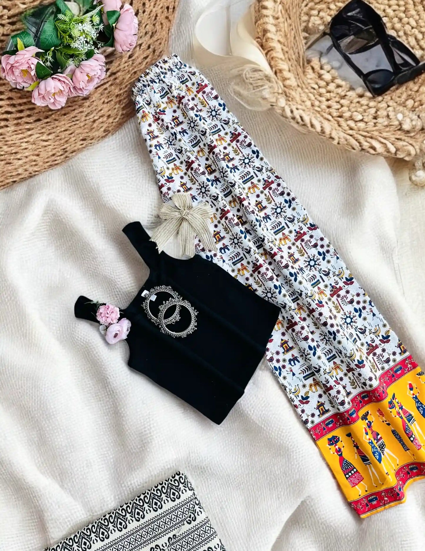 White Jaipuri Palazzo Pants - Passion for Fashion by Shivani