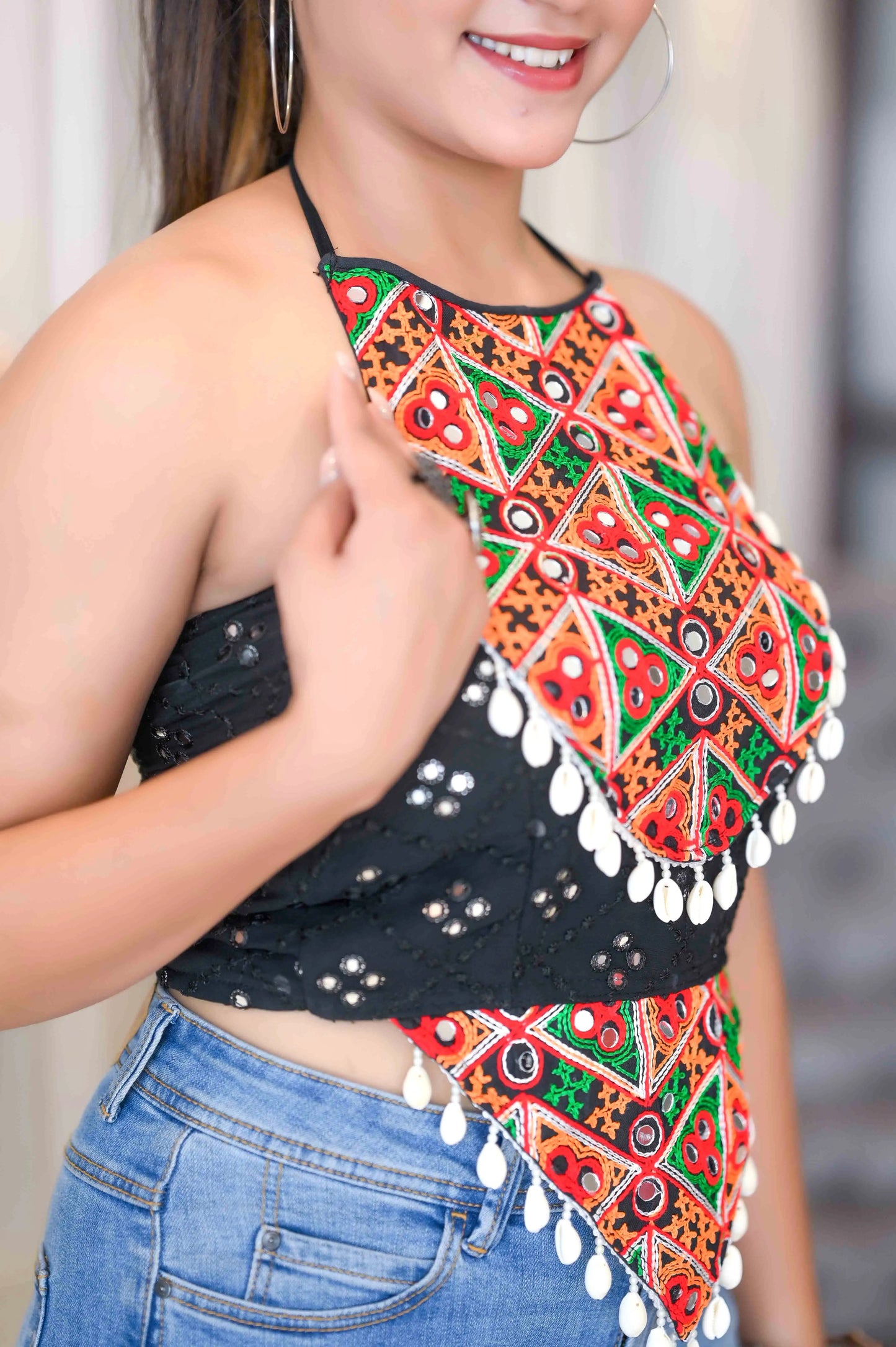 Black Gamti Navratri Denim Fit