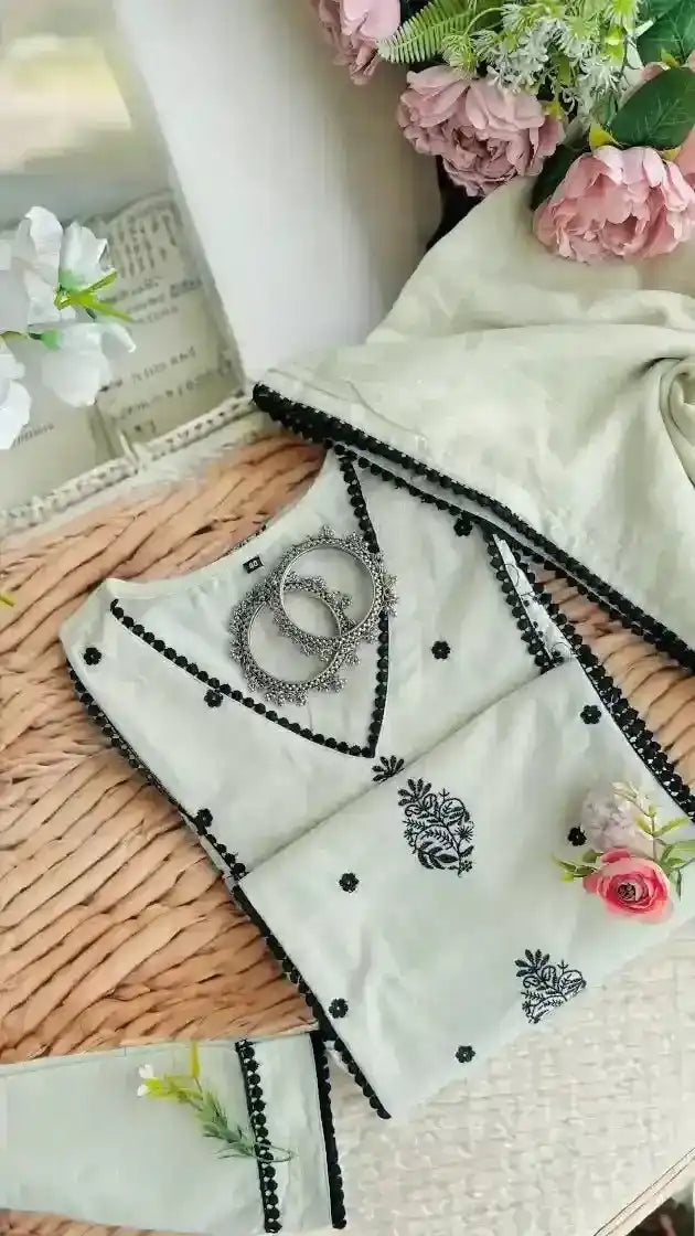 Gulzar Rich Embroidered Suit Set - Passion for Fashion by Shivani