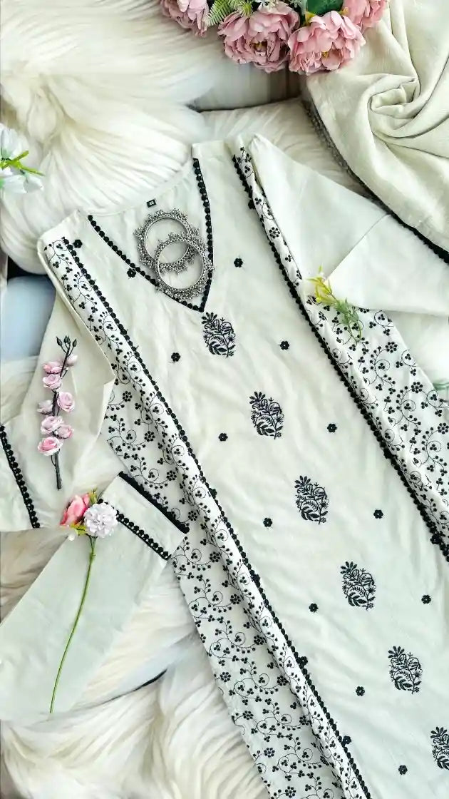 Gulzar Rich Embroidered Suit Set