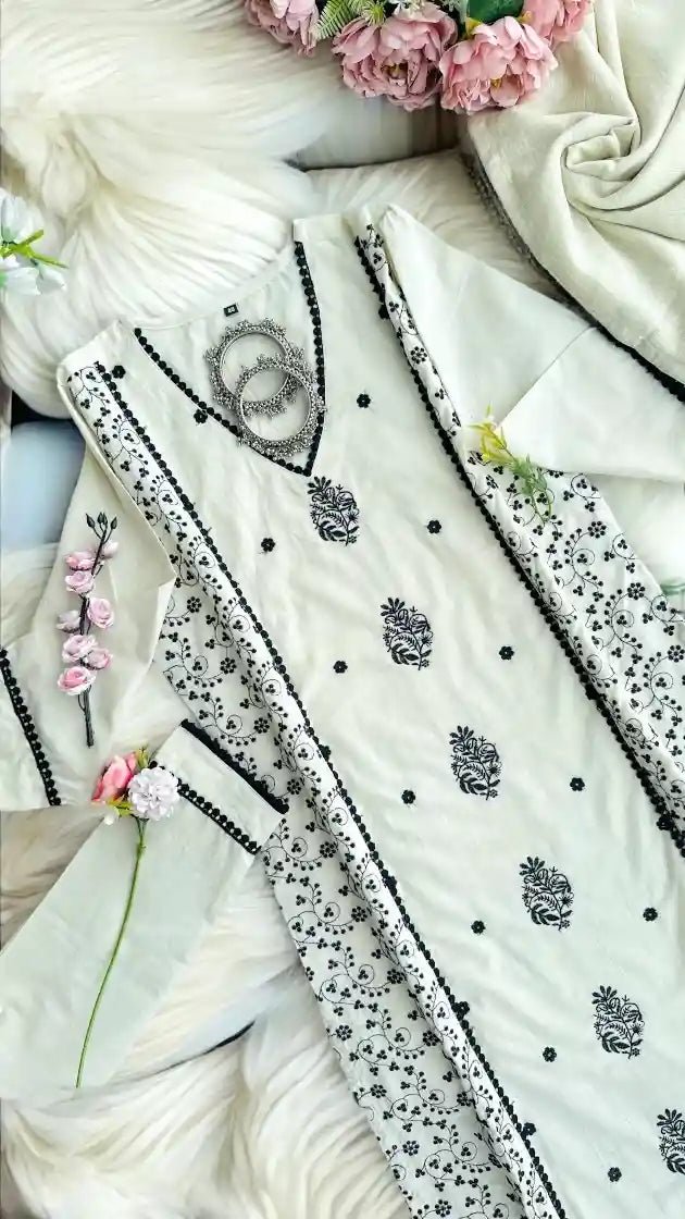Gulzar Rich Embroidered Suit Set - Passion for Fashion by Shivani