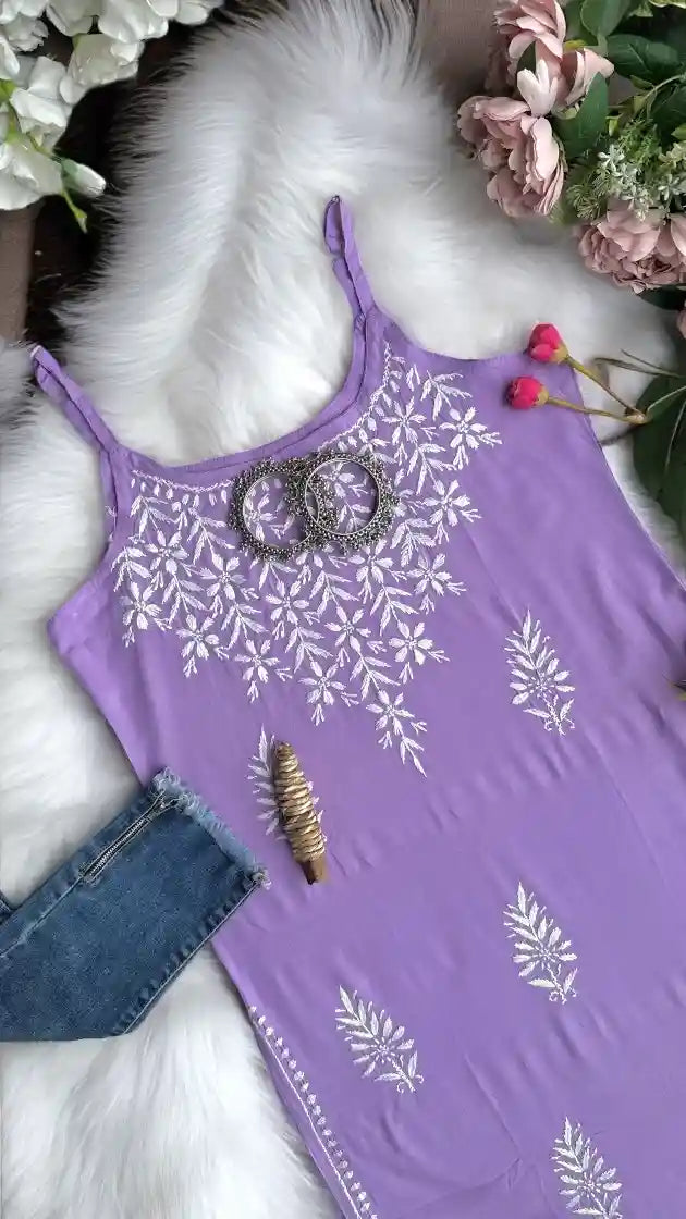 Blush Lilac Aliya Noor Slit Kurta
