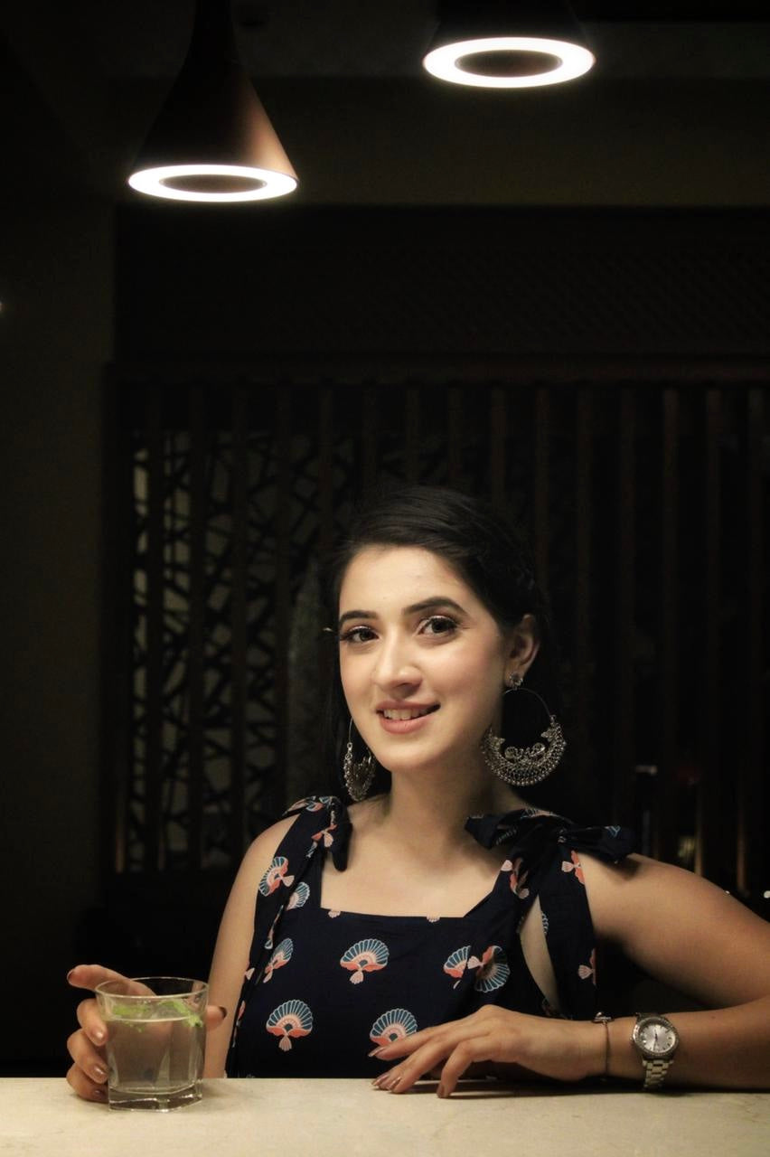 Vaasavi's Swedish Blue Twirl Dress