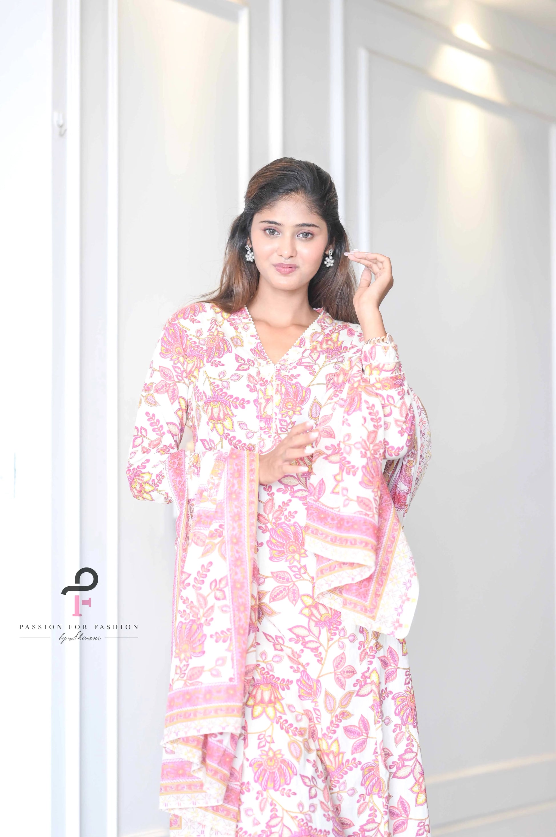 Kalamkari Meher MulMul Suit Set - Passion for Fashion by Shivani