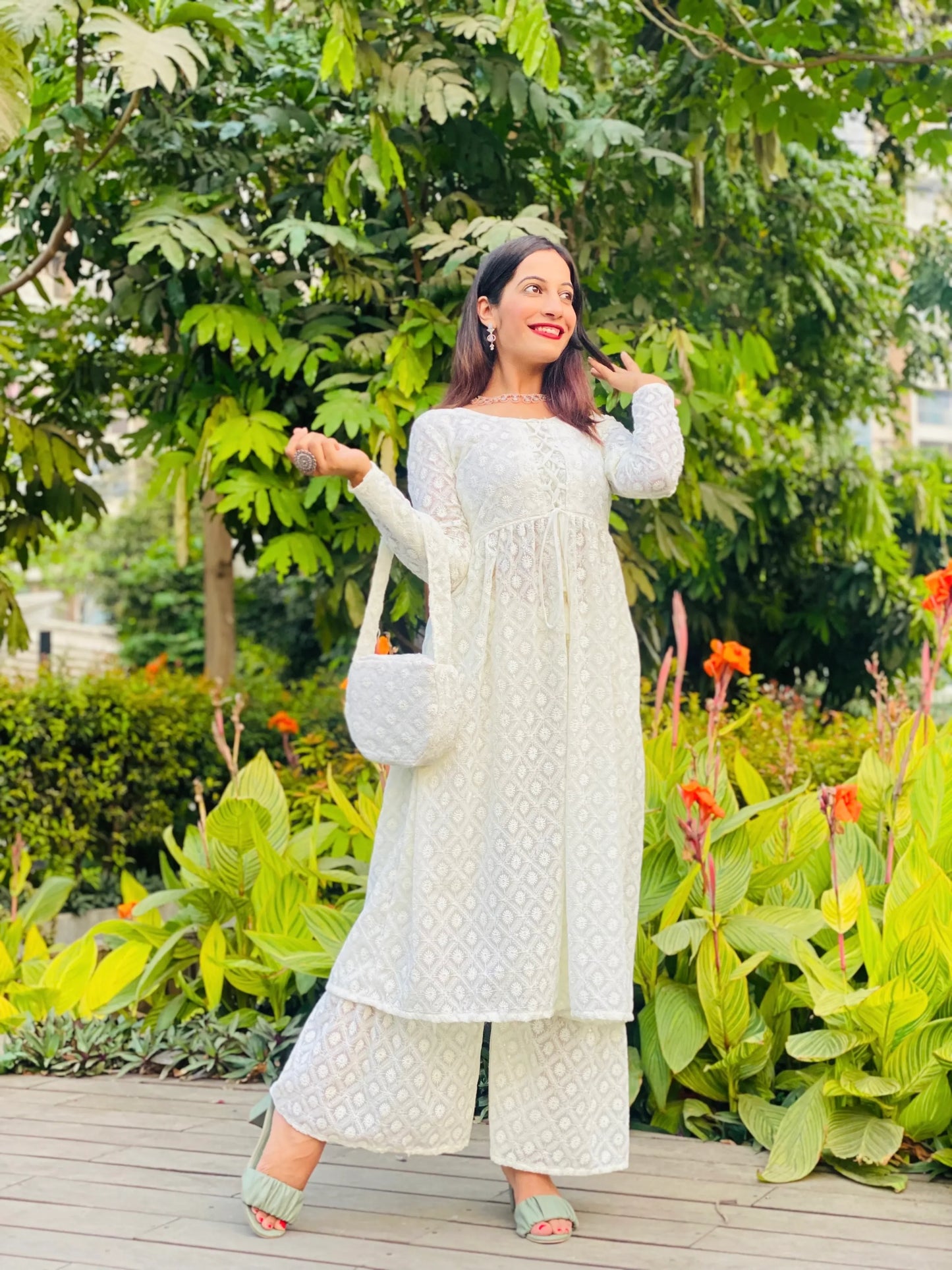Stereosonic Cream Gulnaz Dori Ensemble - Passion for Fashion by Shivani