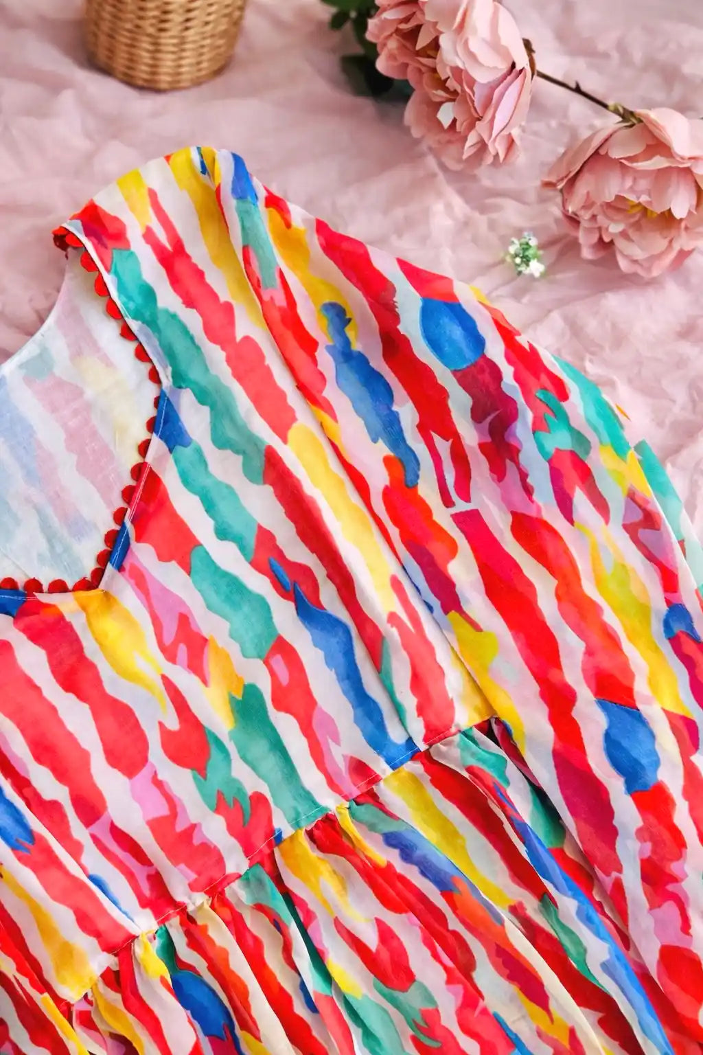 Rainbow Rush Peplum Top