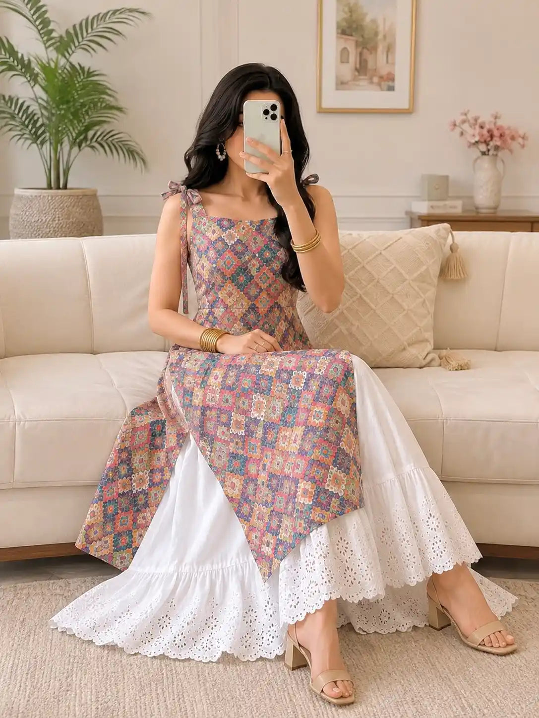 Gulnaz Multicolor Printed Boho Kurta