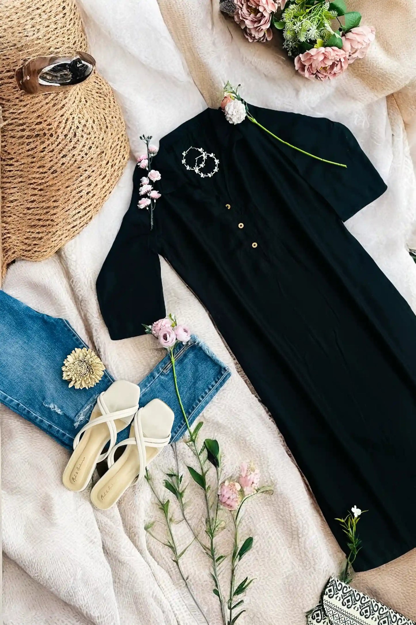 Trendy Black Collar Kurta - Passion for Fashion by Shivani