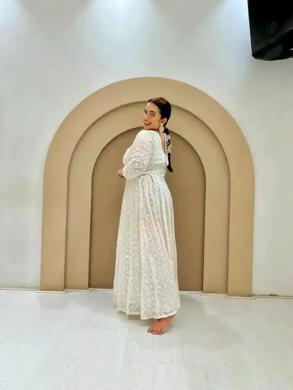 Nupur’s White Gulnaz Skirt Ensemble - Passion for Fashion by Shivani