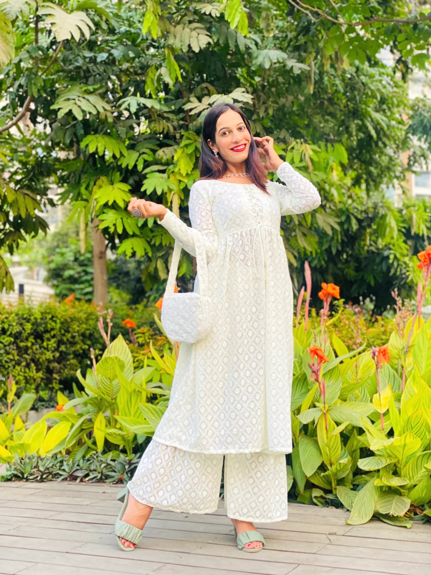 Stereosonic Cream Gulnaz Dori Ensemble - Passion for Fashion by Shivani