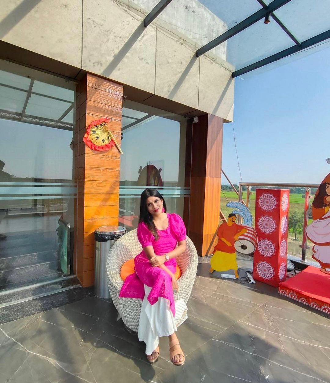 Mahima's Hot Pink Gulnaz Kurta
