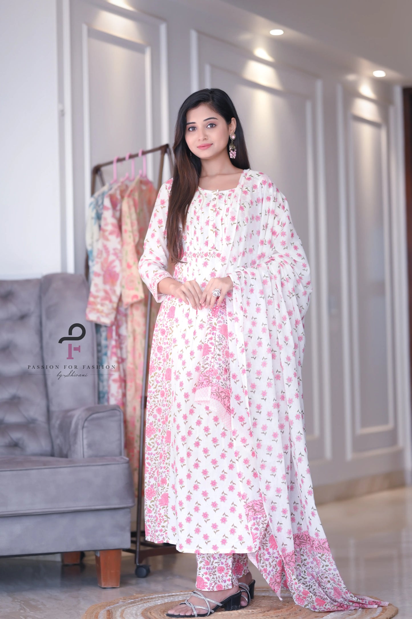Dew Cotton Meher MulMul Suit Set