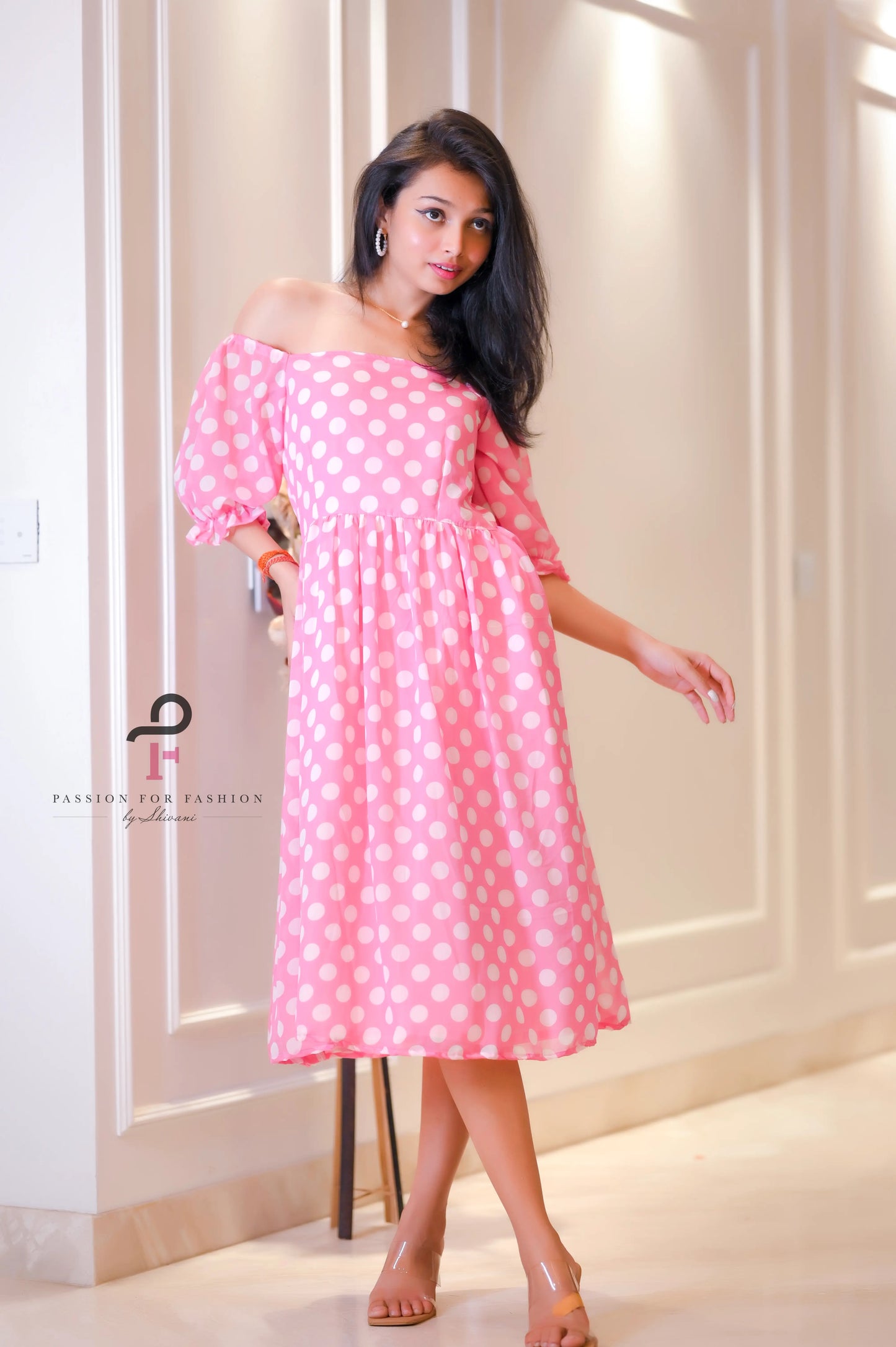 Pretty In Pink Polka Twirl Dress