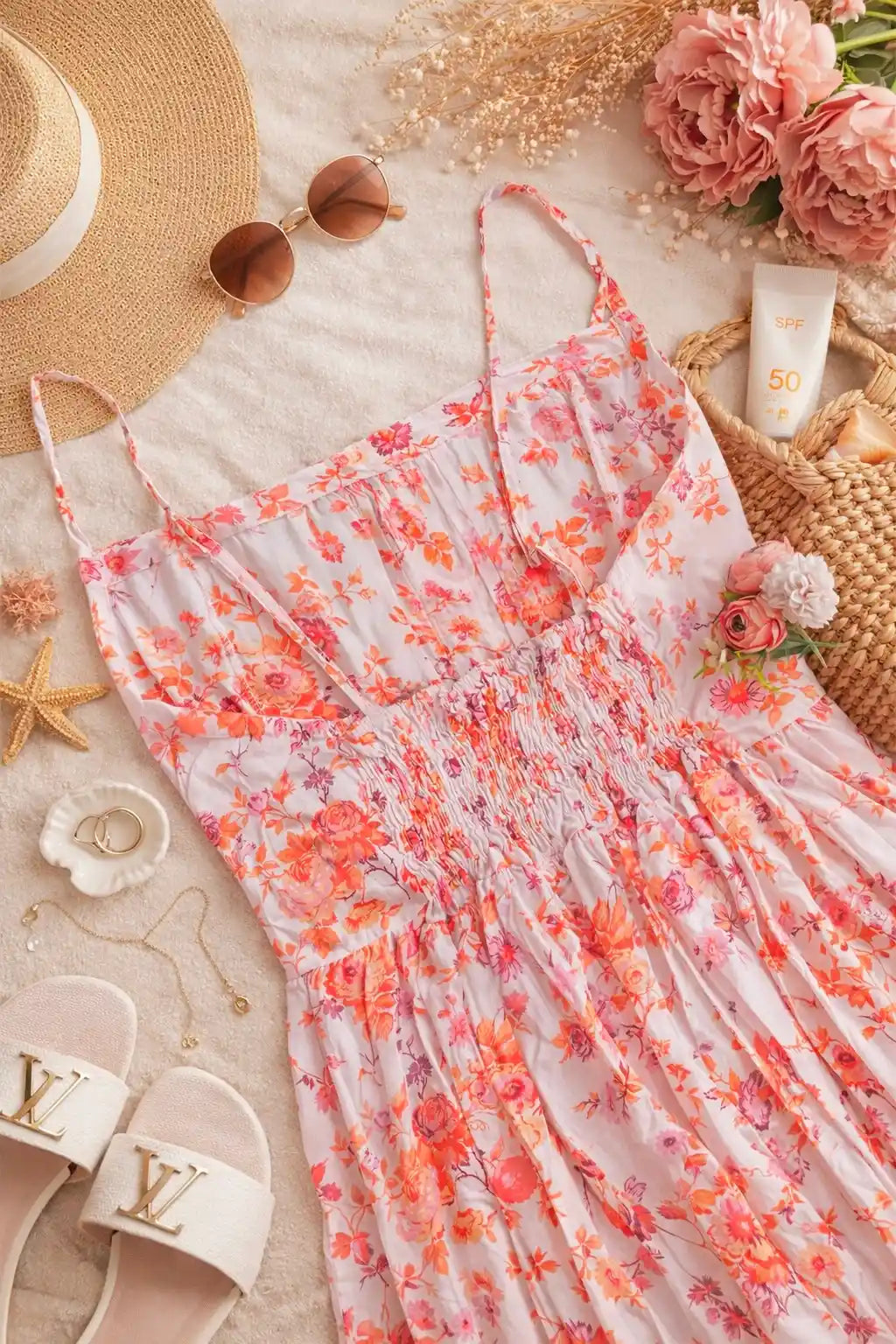 Soft Cotton Floral Peplum Top