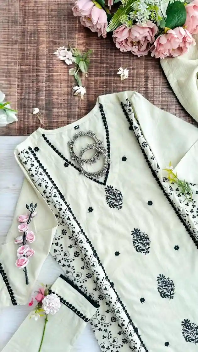 Gulzar Rich Embroidered Suit Set