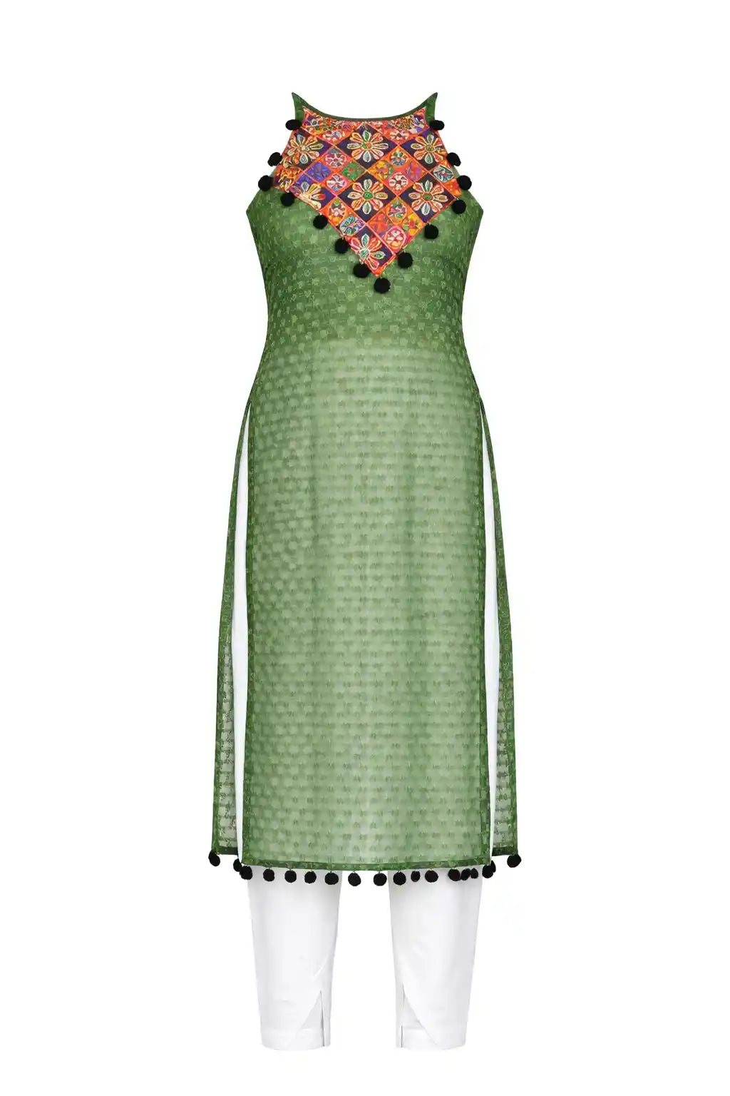 Avery Azure Gulnaz Embroidered Kurta
