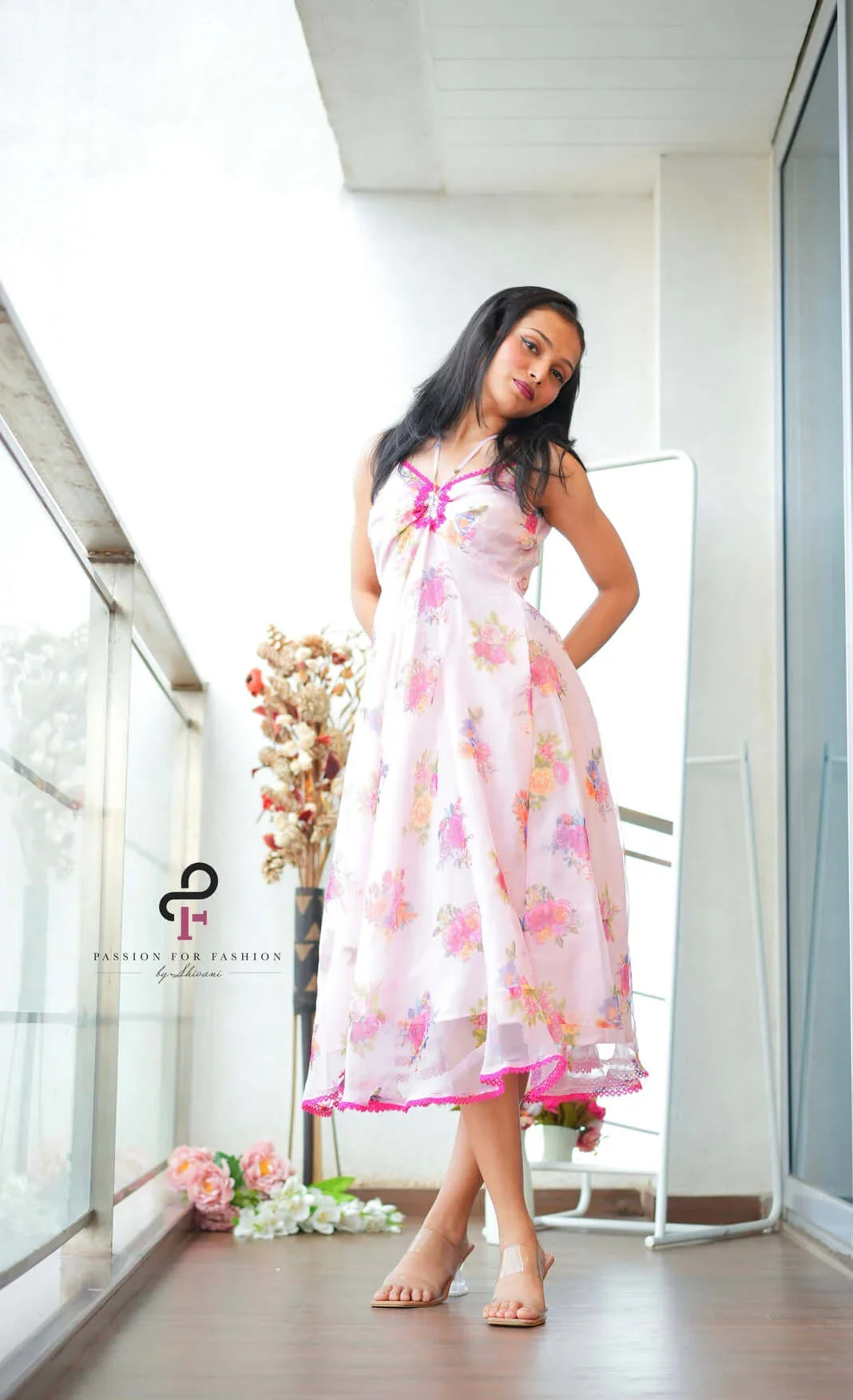 Fairytale Floral Organza Twirl Dress - Passion for Fashion by Shivani