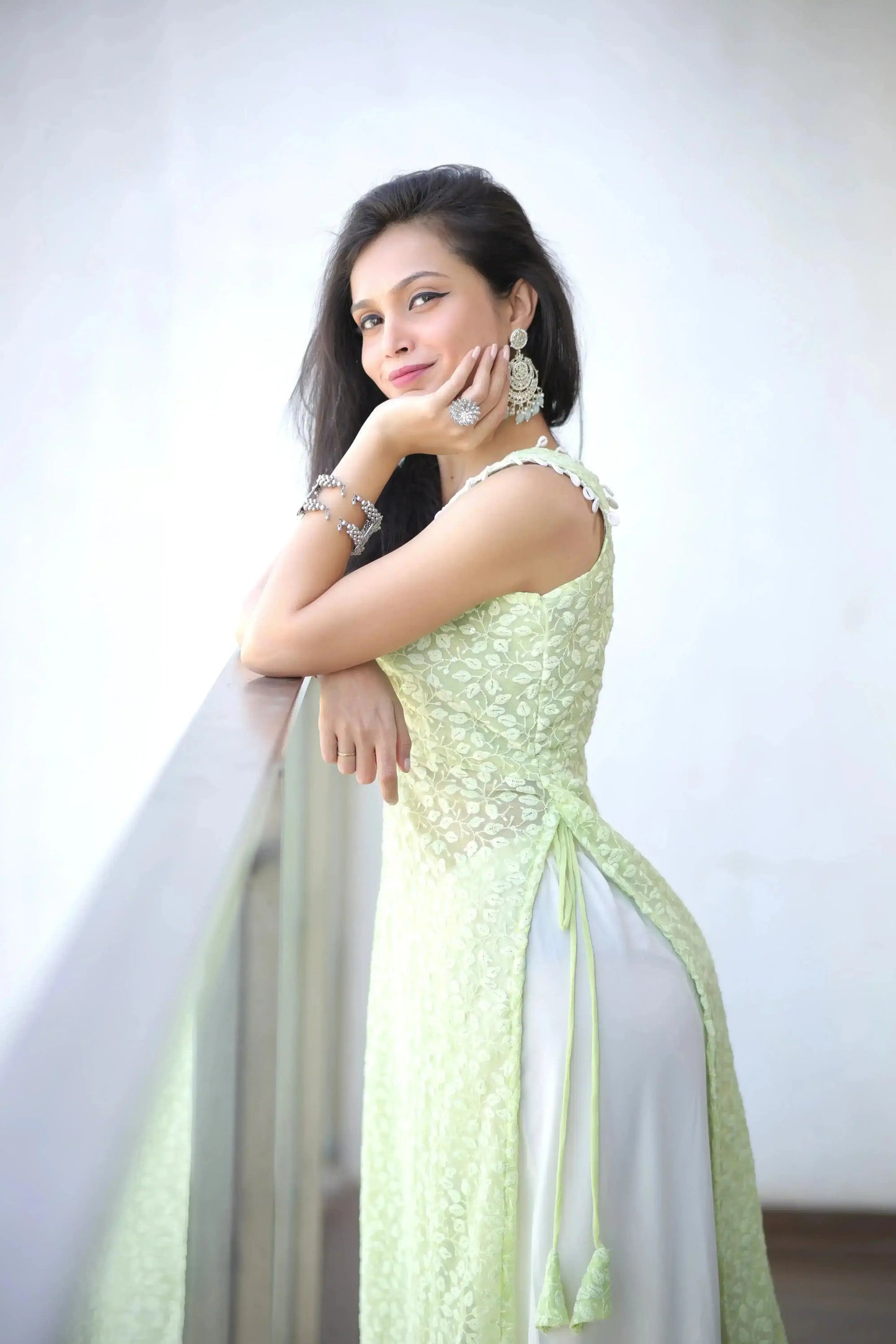 Rich Green Shell Gulnaz Kurta - Passion for Fashion by Shivani