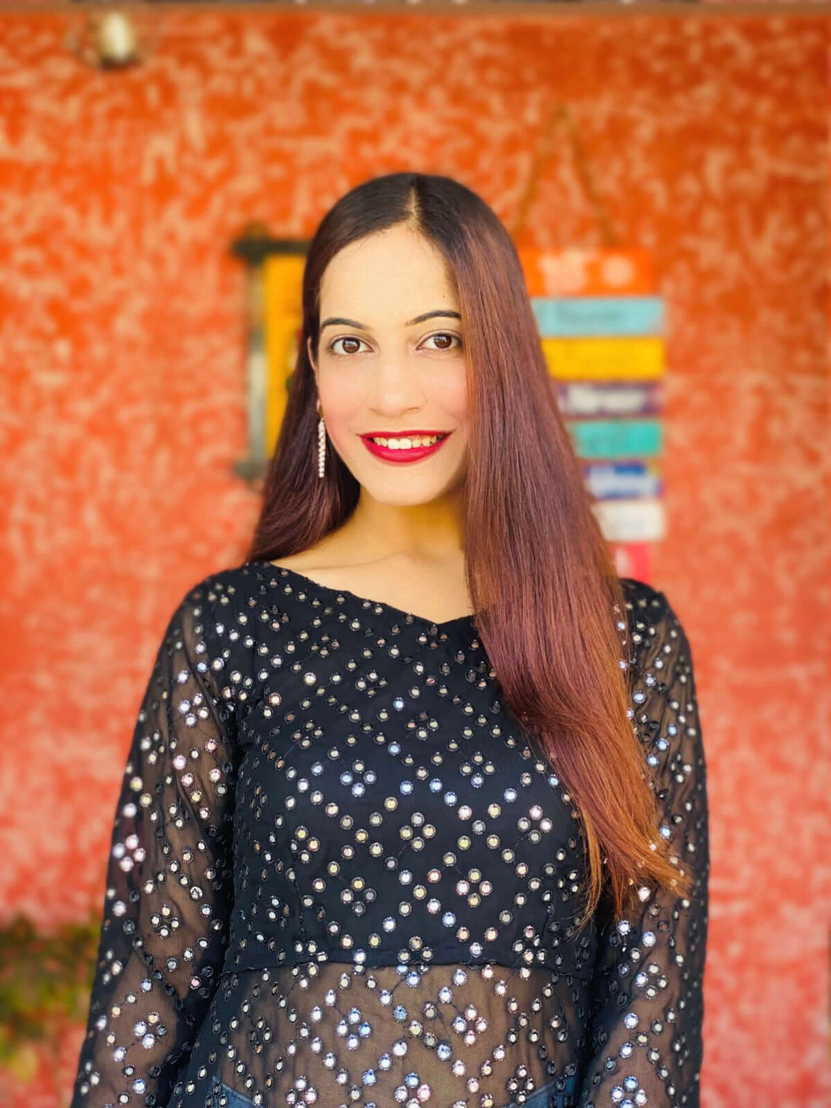 Black Beauty Mirror Gulnaz Kurta