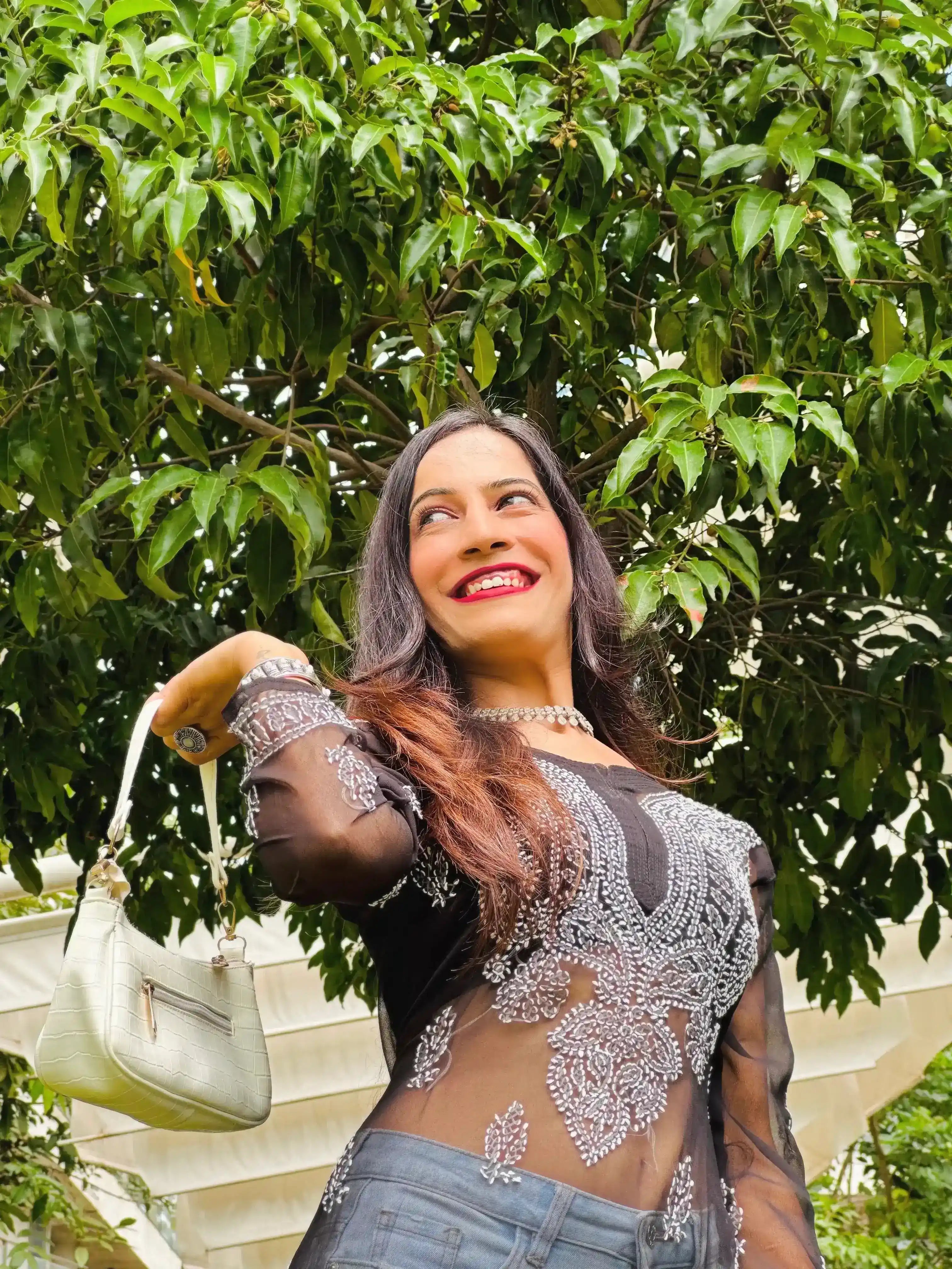 Classic Black Noor Chikan Kurta