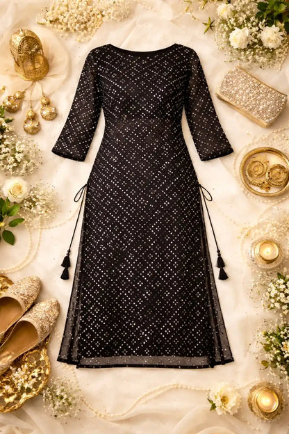 Black Beauty Mirror Gulnaz Kurta