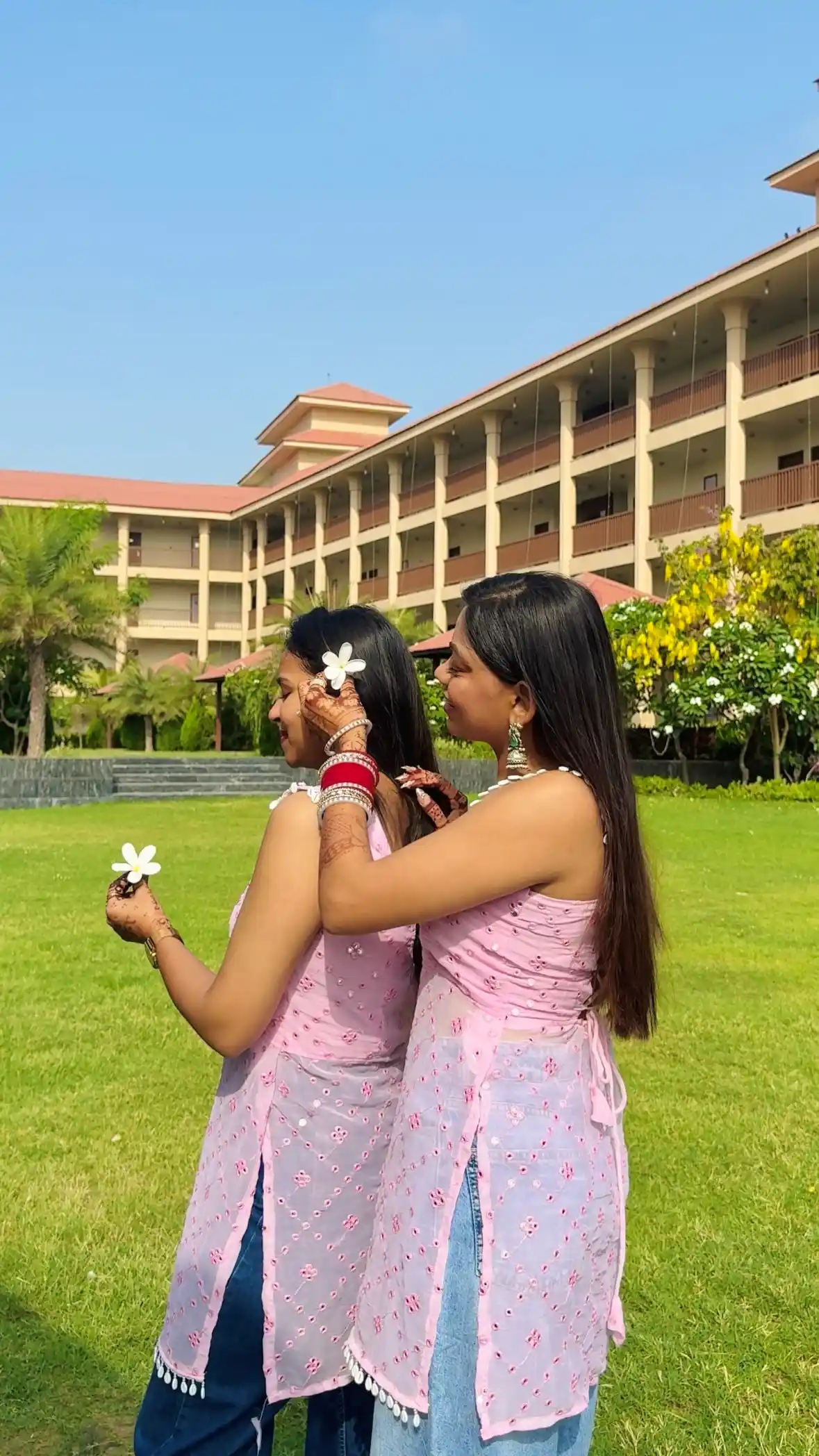 BFF Pink Gulnaz Dori Kurta