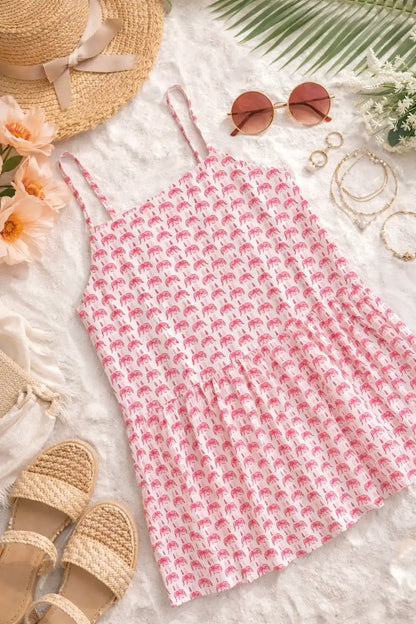 Soft Cotton Elephant Peplum Top