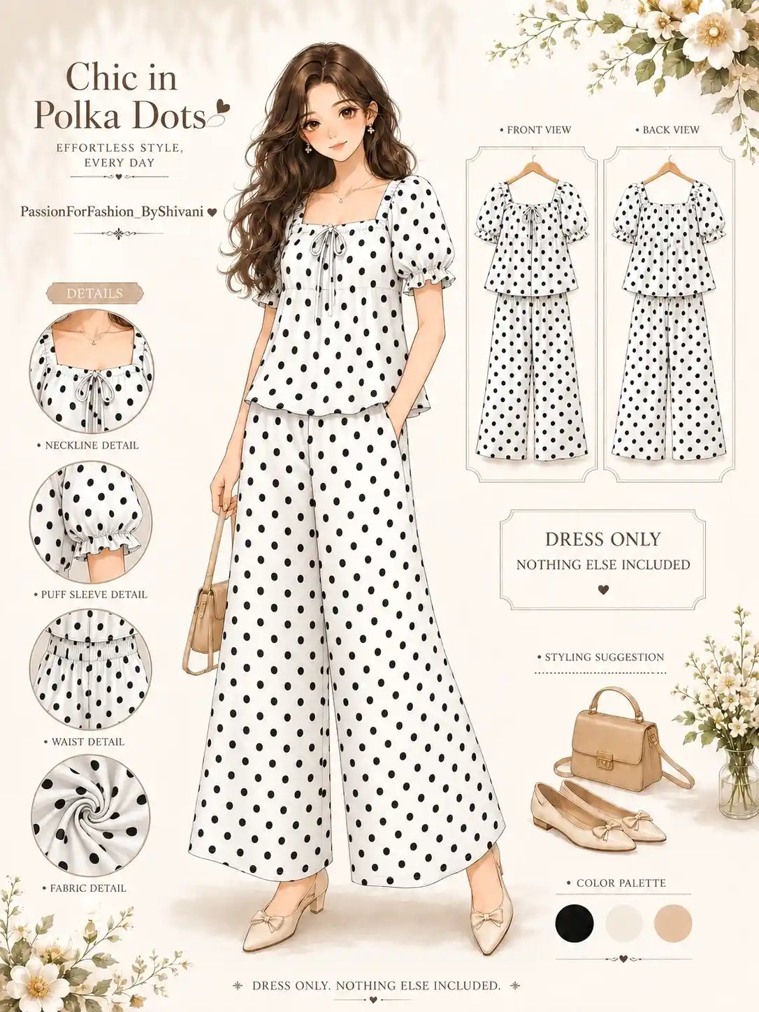 Pretty In Polka Cord Set