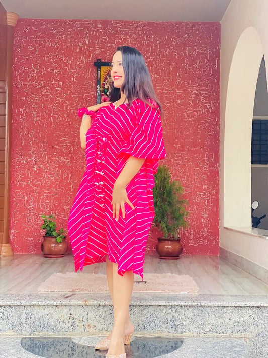 Classic Lehriya Mul Kaftan