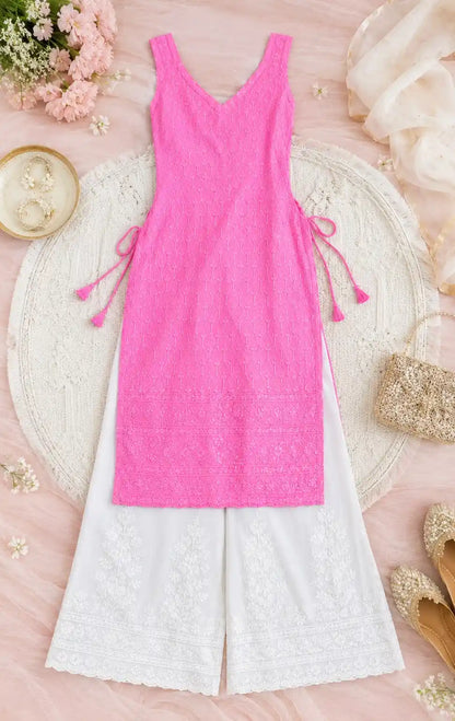 Blush Pink Sequence Gulnaz Kurta
