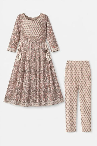 Jaipuri Meher Anarkali Suit Set